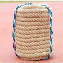 줄다리기 밧줄 운동회 용품 준비물 다용도 전통 로프, 천연밧줄 25m 20kg 40명사용가능