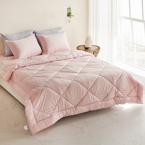 [천삼백케이] [클푸] 알러지케어 심플 핑크 차렵이불 풀세트 S
