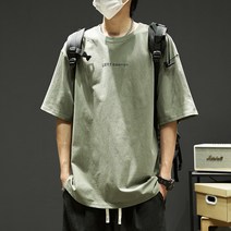 반팔 남성 여름 느슨한 t-셔츠 ins 조수 브랜드 무거운 면화 탑 소년 유행 의류 반팔 t-셔츠 남성 모델 모노타임 헤이즐모드 럭키슈에뜨 맥커스 허그본