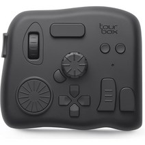 TourBox Elite 사진 보정 영상편집 디지털 드로잉 포토샵 라이트룸 프리미어용, 검정(장치)