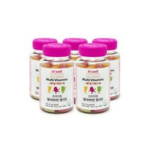 하이웰 멀티비타민 젤리빈 90정 5통 어린이 키즈 온가족 종합비타민, 멀티비타민 젤리빈 90정 5통 어린이 키즈 온가족 종합