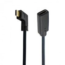 골드 0.3m 0.6m 1 m 1.8m 유형-C USB 3.1 남성-USB-C 여성 90 도 확장 데이터 케이블 연장 코드 가역 디자인 10 기가바이트/초, 03 RI-FE_04 1.8M