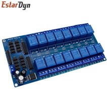 아두이노키트 프로그래밍 전자 아두이노 모듈 부품 arduino arm pic avr dsp 전자 릴레이 플레이트 벨트 옵토커플러 절연용 5v 8 채널 12v 16 채널 릴레이, 16채널