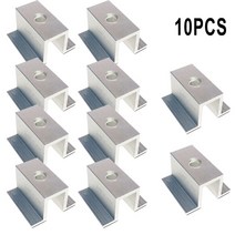 태양광 패널 거치대 장착 브래킷 클램프 지원 시스템 액세서리 브래킷, 10pcs, CHINA