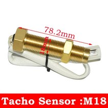 61 85mm LCD 다기능 타코미터 연료 게이지 수온 오일 압력 0-10 바 센서 보트 자동차 차량용 바이크 오토바, 06 M18 Tacho Sensor