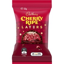 Cadbury Cherry Ripe Layers Chocolate Bar 35g, 1개