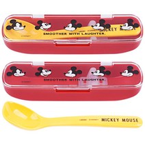 신나라-닷컴_디즈니 미키마우스 머티리얼 스프스푼 케이스 세트 수저함 도시락통 스푼 소풍 스푼함 어린이 캐릭터 수저_ tlsskfk, 신-컴-선택사항없습니다, 이상품찜!