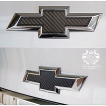 (차데코) 쉐보레 임팔라 자동차 엠블럼 필름 카본 컬러 데칼 스티커 포인트 튜닝 용품, 쉐보레 임팔라 엠블럼 필름, 유광실버카본