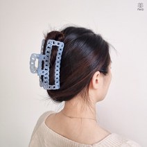 미뉴 13cm 사각 빅사이즈 대왕 긴머리 명품 헤어집게핀 올림머리 헤어악세사리(109컬러)