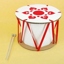 키득키득 DIY 종이악기만들기 종이장구+나무채2개