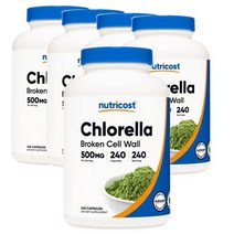 뉴트리코스트 Nutricost 클로렐라 추출물 500mg 240캡슐, 5팩