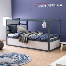 레이디가구 마네 양면 싱글침대 +포켓매트리스, 심플내추럴