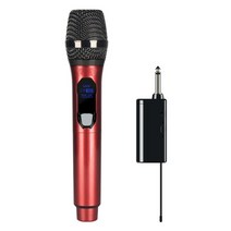 보컬마이크 유선 방송용 다이나믹 마이크 무선 2 채널 uhf 전문 핸드 헬드 파티 쇼, 은
