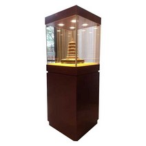 박물관 전시대 진열 도자기 주얼리 미술관 진열장, 검은색 장식장  50x50x120cm