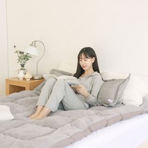 두꺼운 마약웜매트 매트리스 자가발열토퍼 토퍼 양면#21993EA, 쿠팡 본상품선택