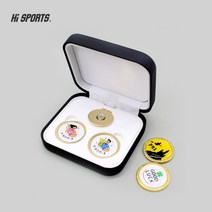 맞춤 볼마커 금도금 1세트도 제작 선물세트 필드용품 대량구매환영, 금장볼마커