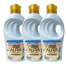 샤프란 아우라 초고농축 섬유유연제 1L 용기 홀리데이판타지, 3개