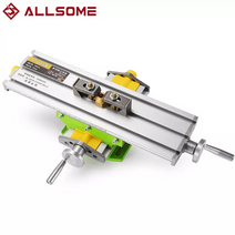 탁상 전동 드릴 allsome miniq bg6330 미니 정밀 밀링 머신 worktable 다기능 드릴 바이스 고정 장치 작업 테이블 ht2829