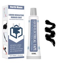 50/30 ml 절연 전기 실란트 액체 테이프 붙여 넣기 부식 없음 방수 빠른 건조 안티 UV 램프 보드 전자, 04 50ml black A
