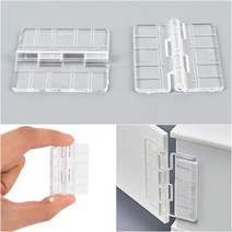 템팜 2P 미니 투명 경첩 씽크대경첩 접이식경첩