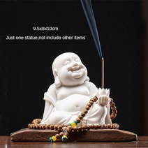 포대화상 재물운 무병 장수 부귀 풍수지리 가정화목 미니불상 불교 굿즈 Maitreya 부처님 동상 그림 세라믹, 01 type A-white