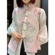 개량한복 스타일 저고리 조끼 여성 상의