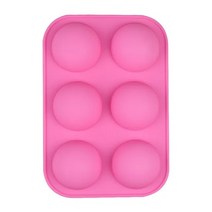 베이킹 쿠킹 베이킹용 반구형 실리콘 몰드 3D 제빵기 초콜릿 하프 볼 구형 컵케이크 팬 케이크 DIY 머핀 주방 도구, [03] YH-612, [01] 타원형
