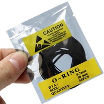 시계 O-RING 50pcs고무링 방수 가스켓 부품 수리 교체, 0.5mm
