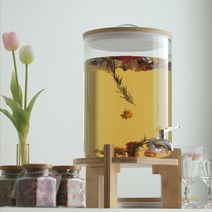 호텔사용 내열유리 음료 디스펜서 5L 7.5L 10L, 베르세 디스펜서