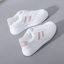 마이송 화이트 베이직 스니커즈 단화 캐주얼 여성 키높이 운동화 어글리슈즈 5cm