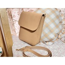 수제 가죽 여성가방 크로스백 이태리 베지터블 가죽 가죽공예 핸드메이드 마음새김