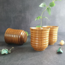 홈카페 머그컵 우드컵 물컵 캠핑 나무 컵 1P, 컵 1ea