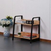로쏘 포리사 원목 책장식장 2단 600, 블랙