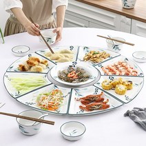 월남쌈 9구 구절판 구절판찬합 손님상차림 쓰임그릇 집들이음식 홈파티 부모님생일상차림, 2번