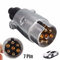 7 핀 금속 트레일러 플러그 Towbar 견인 조명 소켓 자동차 밴 캐러밴 12V APM