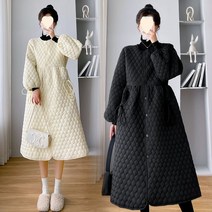 패딩롱원피스 패딩원피스 누비 퀼팅 스커트 원피스