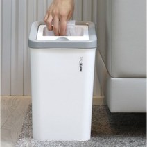 2사각 종량제 생활 모던 냄새안나는 쓰레기통 10 화장실 인테리어 슬림 욕실 주방 휴지통, 업다운휴지통 전용비닐봉투20L(60매)