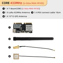 안동 LILYGO® SoftRF TBeamSUPREME ESP32S3 LoRa 개발 보드 SX1262 868/915MHz GPS Ublox L76K WiFi 블루, 07 CORE UBLOX 433MHz