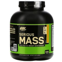 Optimum Nutrition Serious 매스 고단백 체중 증가 분말 바나나 2.72kg (6lbs) 2팩