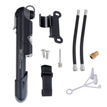 Giyo GP-61S 텔레스코픽 자전거 펌프 W인라인 게이지에 적합 Schrader Presta 사이클링 MTB 볼 휴대용 포켓 미니 공기 팽창기, 협동사, GP-61S 키트
