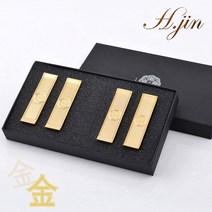 [도도예] H.jin 전통 수저받침세트 (24K 골드 금도금 금색) 집들이 모임 환갑 회갑 칠순 고희연 팔순 단체 선물 기념품 답례품 추천, 4p