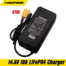TANGSPOWER 출력 14.6V 10A 12V Lifepo4 배터리 충전기 XT90 충전 DC 어댑터 입력 100-240V 보호, EU