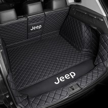 지프 JEEP 트렁크매트 전용 차박매트 레니게이드 그랜드 체로키 리미티드 랭글러 컴패스 글래디에이터 루비콘 서밋전용, 풀세트, 블랙 블랙(누빔), 차종을 입력해주세요