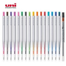 유니 스타일핏 단색펜 리필 0.28 0.38 볼펜, 1개, 본품 0.38mm 레드