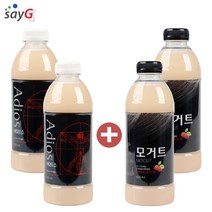 김치 유산균 발효음료 모거트 2병 + 아디오스 2병, 모거트 800ml 2병+아디오스 800ml 2병