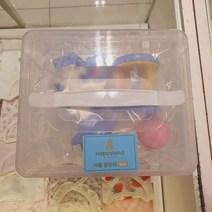 [압소바][해피랜드] 아기들이 좋아하는 딸랑이 세트 /치발기 나팔까지 들어있는 알찬 구성 /보관 케이스가 있어 정리도 쉬워요*사출딸랑이*