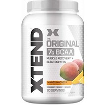 xtend 오리지널 bcaa 분말 수박 폭발 - 아미노산이 함유된 무설탕 운동 후 근육 회복 음료 - 남성용 7g bcaas amp 여성 - 30인분, 빙하 포도, 90인분 1팩