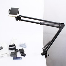 핸드폰 책상용 거치대 스탠드 카메라 방송 촬영 장비, A018, 1개
