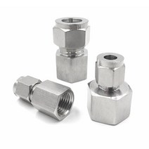 PVC부속 파이프 마개 배관 14quot 12quot bsp npt 암나사 x 8mm 10mm 12mm 14 12 od 튜브 이중 페룰 압축 피팅 커넥터 스테인레스 스틸 304, 튜브에서 12.7mm, bsp 암나사, 12
