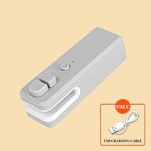 간식메이커 붕어빵기계 와플기계USB 충전 실러 미니 열 포장 씰링 기계 휴대용 밀봉 식품 스낵 닫기 가방, 01 라이트 그레이